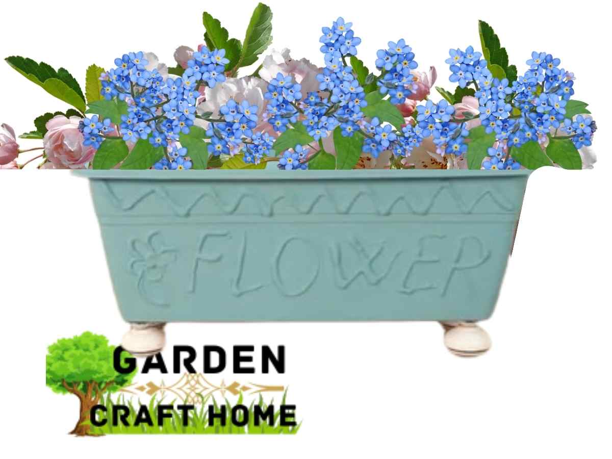 A decorated Plastic flower Pot